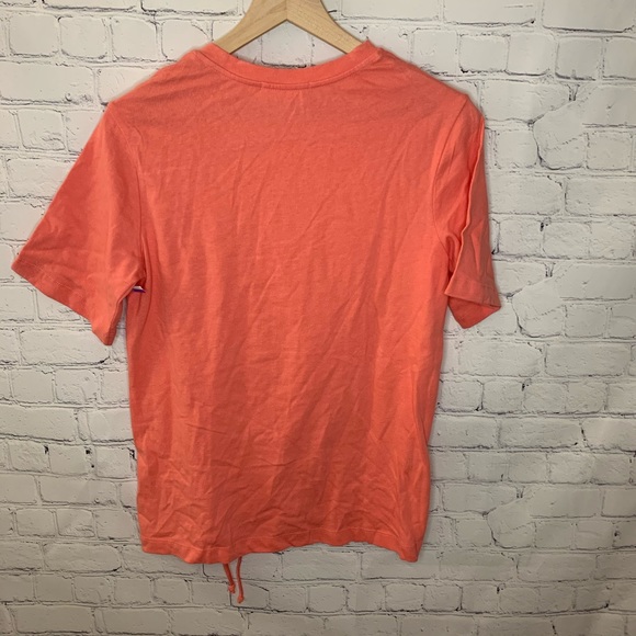 Anthropologie Everleigh Cinch Waist Tee Pink Size Extra Small NWOT - Picture 5 of 7